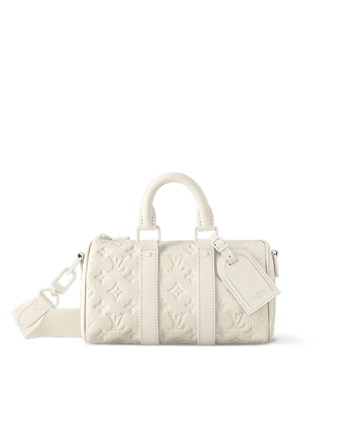 Keepall Bandoulière 25 “Monogram Taurillon Leather White”