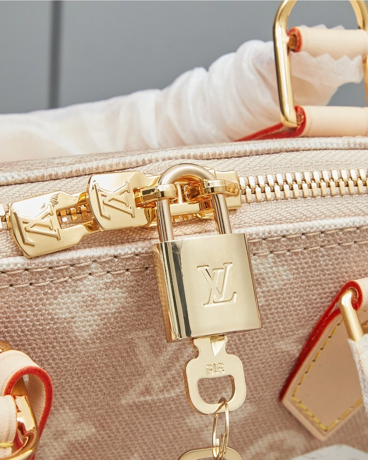 Alma BB “Meowgram coated canvas”