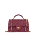 Mini Rectangular Top Handle “Claret”