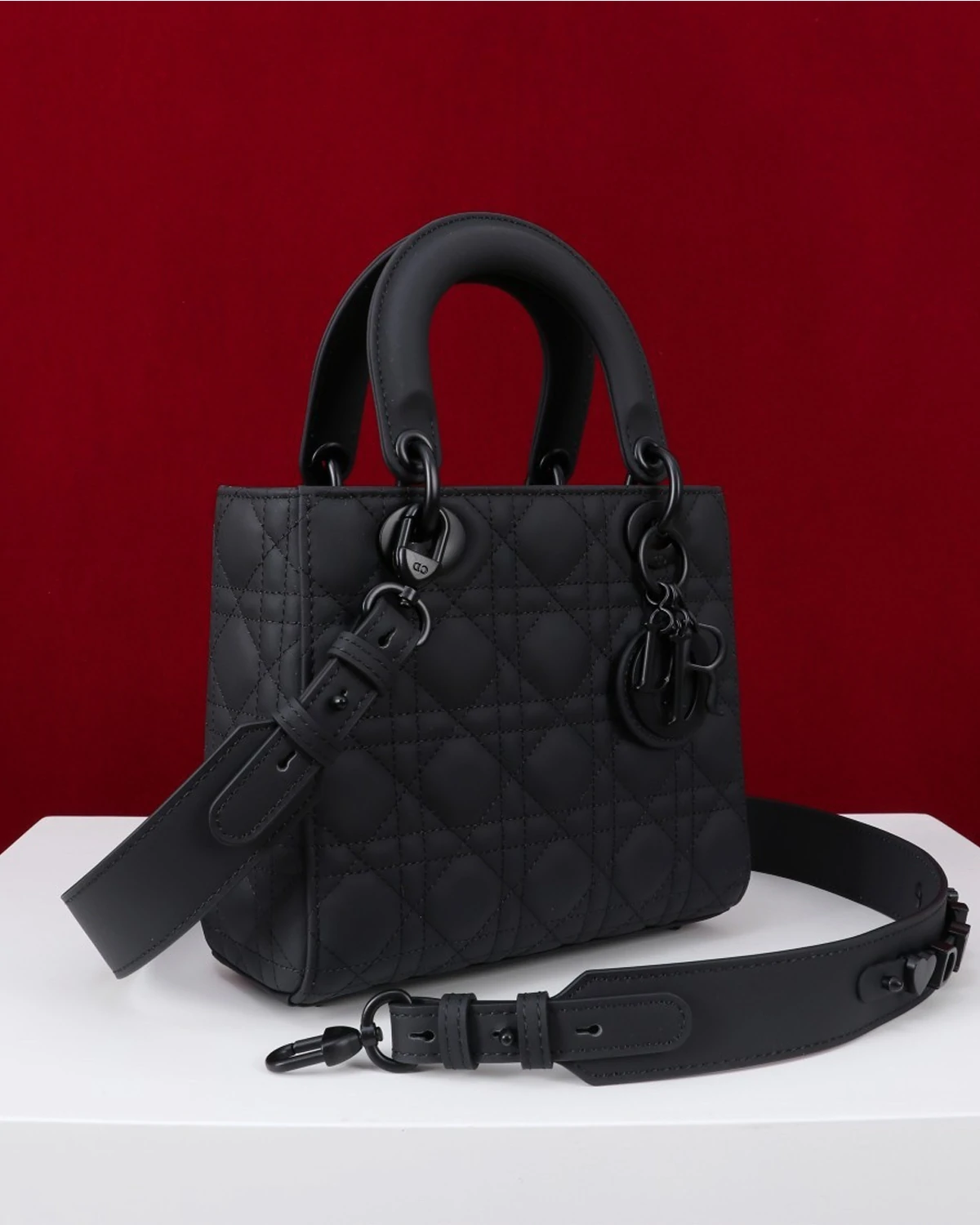 Ultra Matte MyABCDior Lady Bag Cannage Quilt Calfskin “Black ”