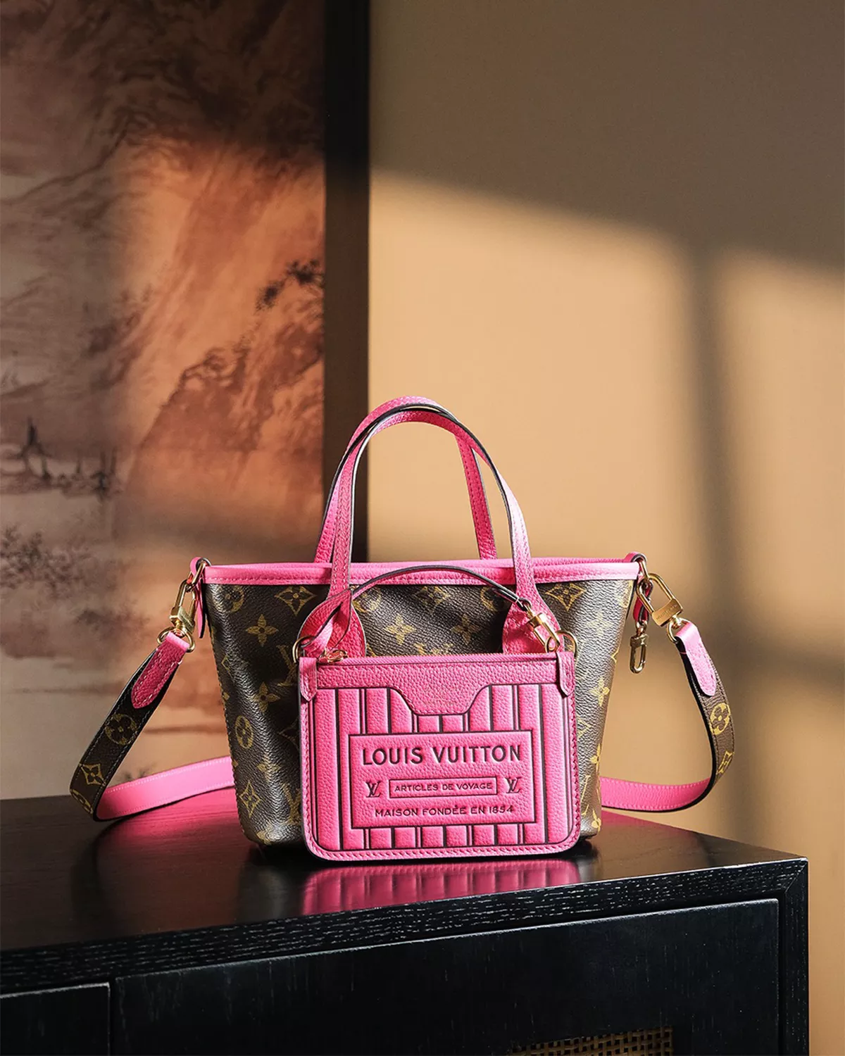 Neverfull Inside Out BB “Rose Pondichery”